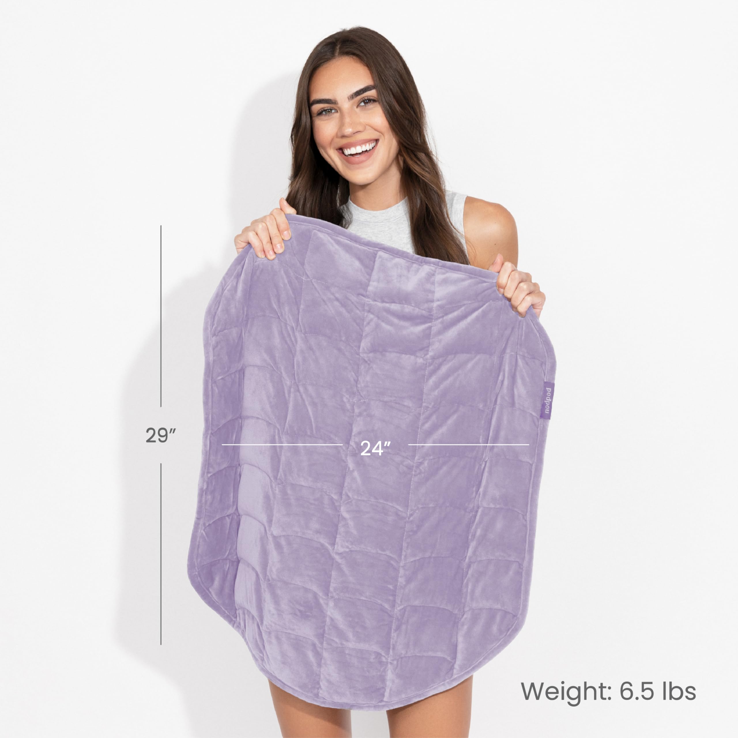 NodPod 6.5lb Weighted Blanket for Adults - Compact Size 29