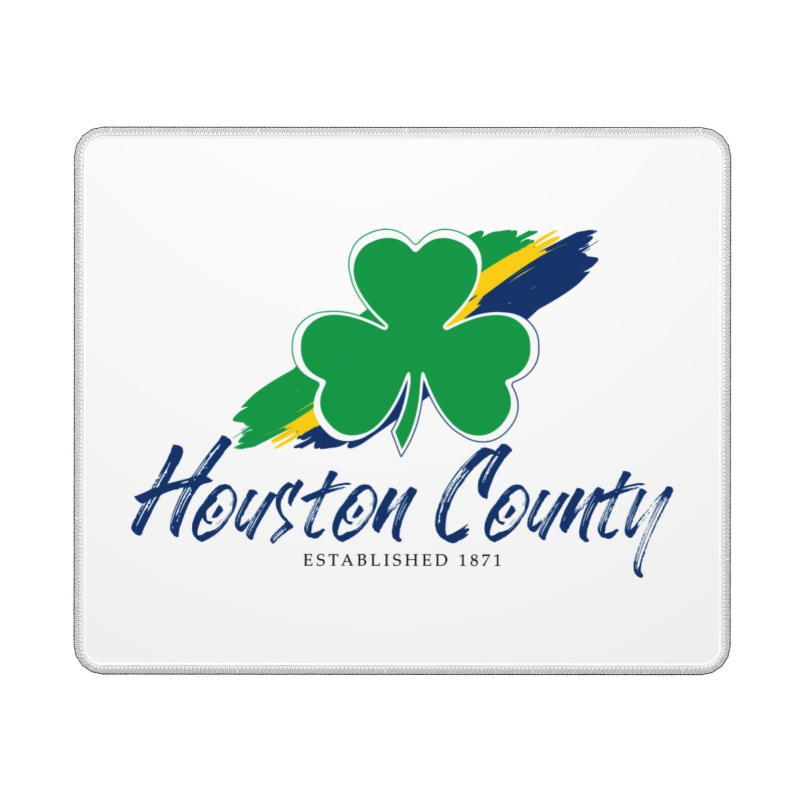 SIYTUAU Houston County TN Logo Mouse Pad - 10x12 Inch Waterproof Non-Slip Rubber Gaming Mouse Pad for Office & Laptop Use - Perfect for Work, Gaming & Home Computer Setup