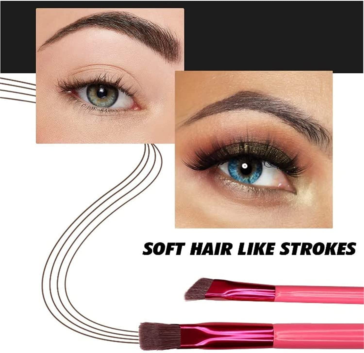 Professional Multi-Function Eyebrow Brush - 3D Angled Concealer Makeup Brush for Eyebrow Shaping, Hairline & Contouring | Perfect for Eyebrow Filling, Concealing & Makeup Blending (1pc) - Ideal for Daily Makeup, Professional Salon Use & On-The-Go Touch Ups