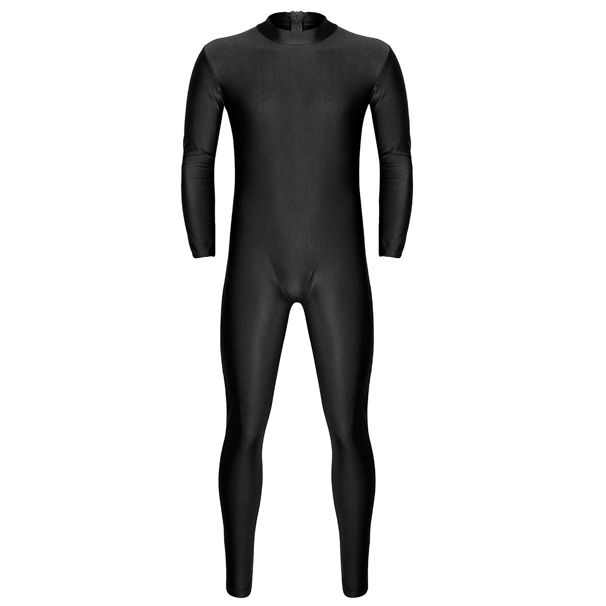 YEAHDOR Men's Stretchy Full Body Leotard Spandex Zentai Unitard - Gymnastics, Dance, Cosplay, Workout & Performance Jumpsuit Sportswear