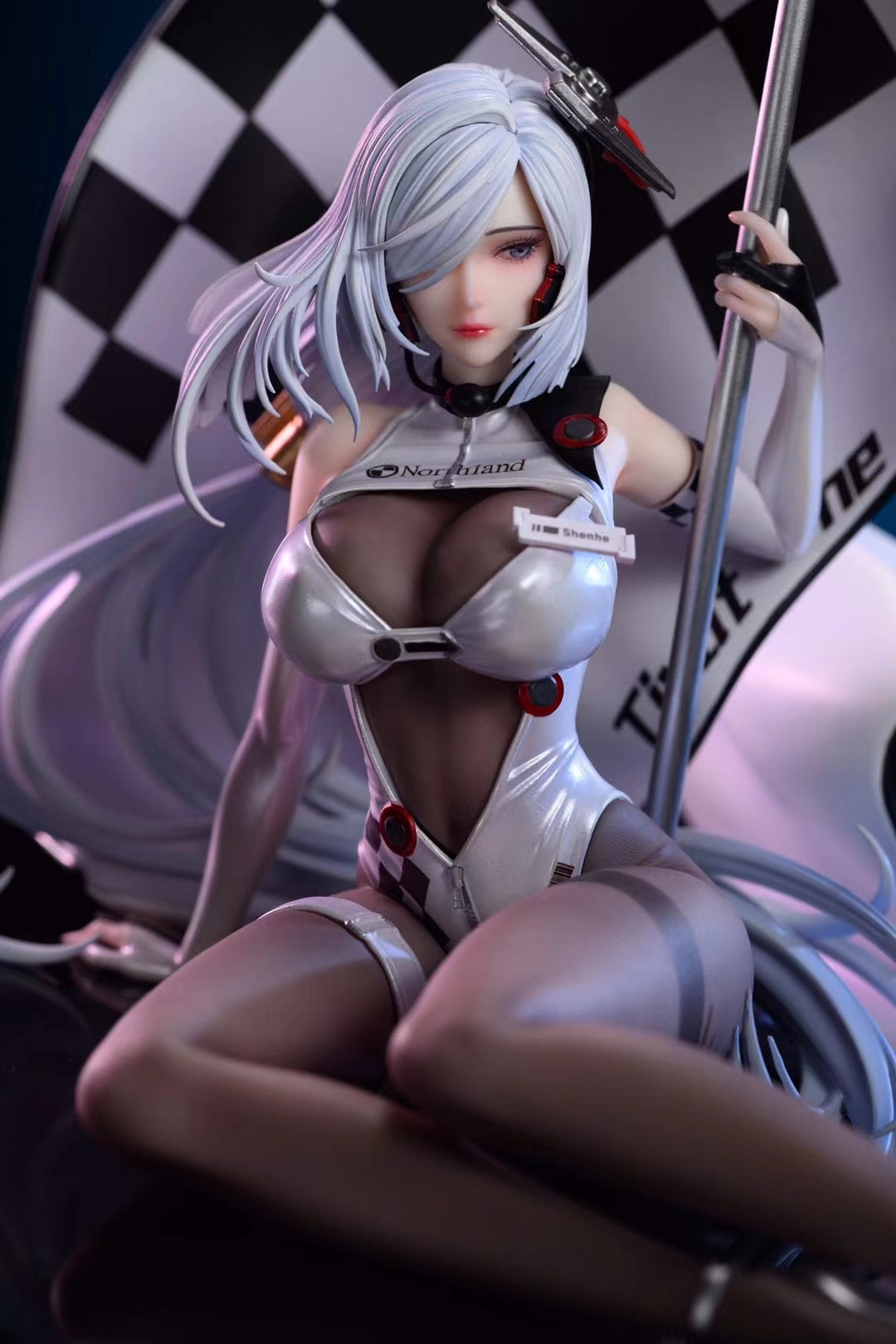 Miss Studio Race Queen Shen He Cosplay Costume - Elegant Anime Outfit for Conventions, Halloween & Cosplay Events