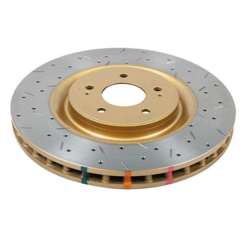 DBA 08+ Mitsubishi Lancer Evolution X Front Drilled & Slotted 4000 Series Brake Rotors - High Performance Braking for Street & Track Racing