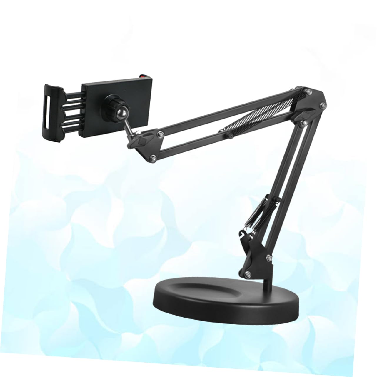ABOOFAN Universal Flexible Phone Holder with 360° Rotatable Ball Neck & Metal Base - Adjustable Desk Stand for iPhone, Samsung, Galaxy - Perfect for Home Office, Video Calls, Watching Movies & Hands-Free Use