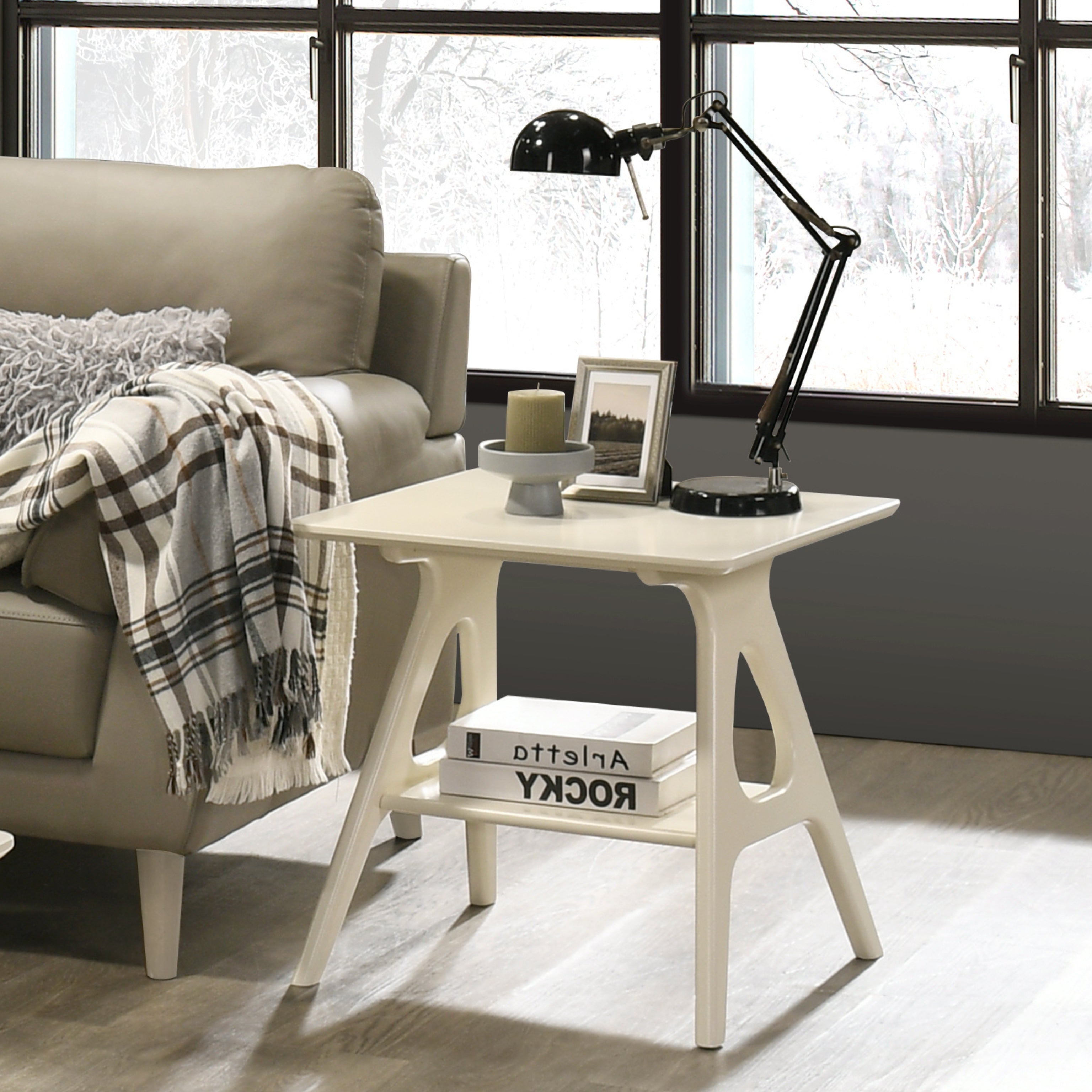 Roundhill Furniture Arona 3-Piece Coffee Table Set - Modern Coffee Table with 2 Matching End Tables for Living Room, Lounge & Home Decor