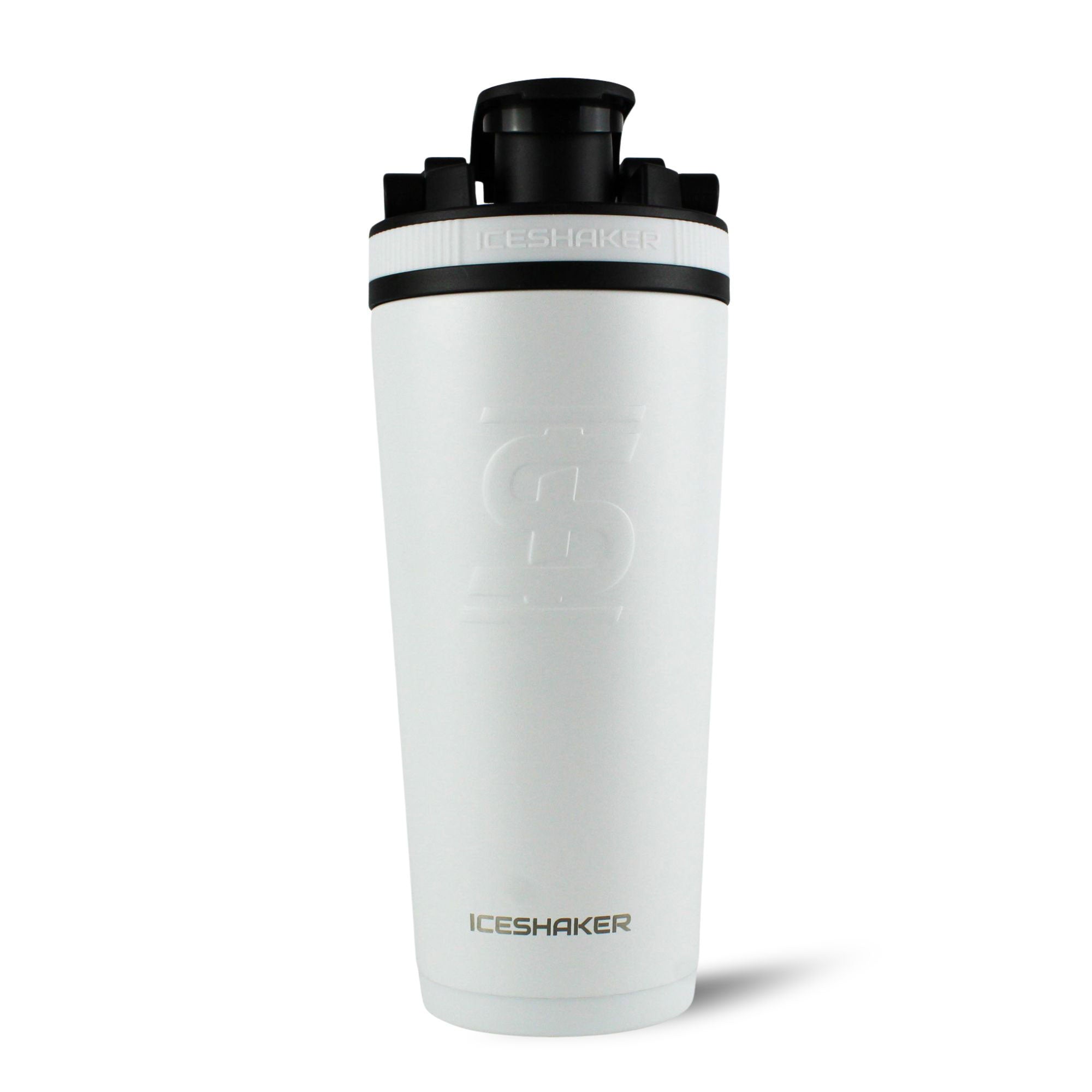 Officially Licensed Baltimore Ravens 26oz Insulated Stainless Steel Ice Shaker Tumbler - White - Perfect for Game Day, Gym & Outdoor Activities