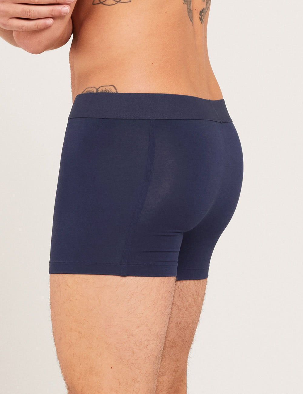Premium Men's Comfort Boxer Briefs - Soft Breathable Underwear for Daily Wear - Navy Blue - Ideal for Workout, Lounge & Everyday Comfort