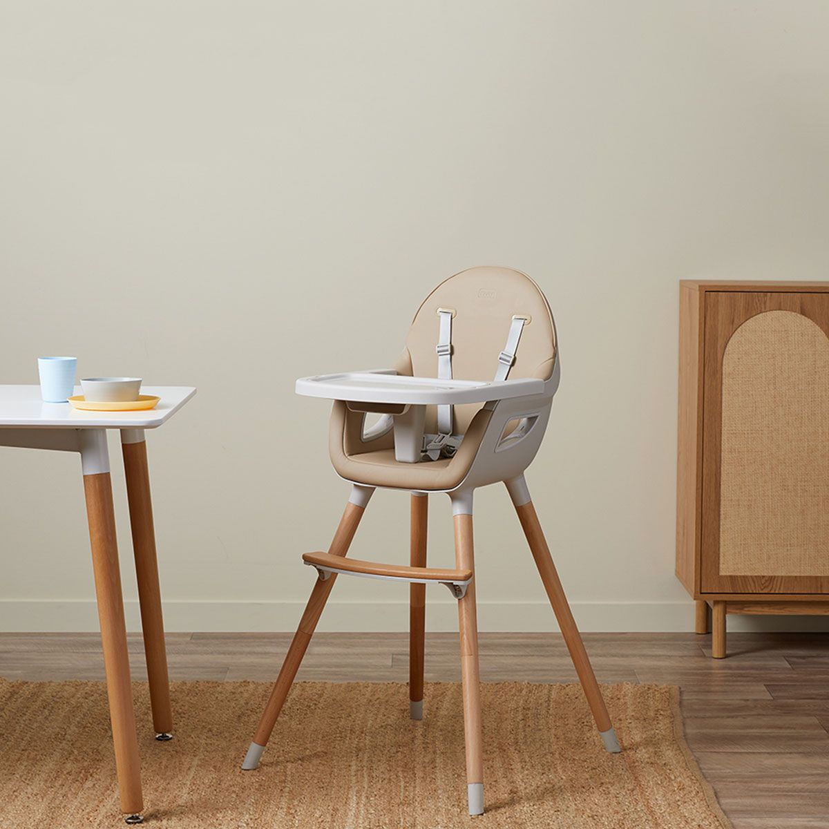 Aiden High Chair for Babies & Toddlers - Adjustable, Convertible, and Easy to Clean - Perfect for Dining, Feeding, and Playtime at Home