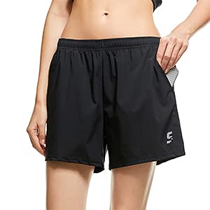 SS COLOR FISH Women's Quick Dry Workout Shorts with Pockets - Running, Gym & Athletic Training Shorts for Women | Perfect for Jogging, Yoga & Outdoor Activities