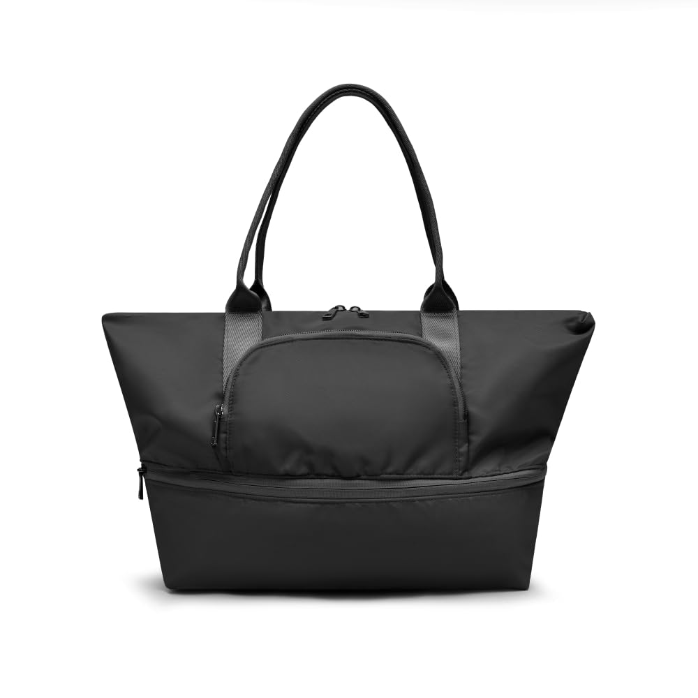 VAKAER Women's Expandable Tote Bag - Large Carry On Travel Duffel with Luggage Sleeve, Perfect for Gym, Sports, Weekend Getaways & Overnight Trips | Durable & Stylish Weekender Bag for Work, Travel & Daily Use