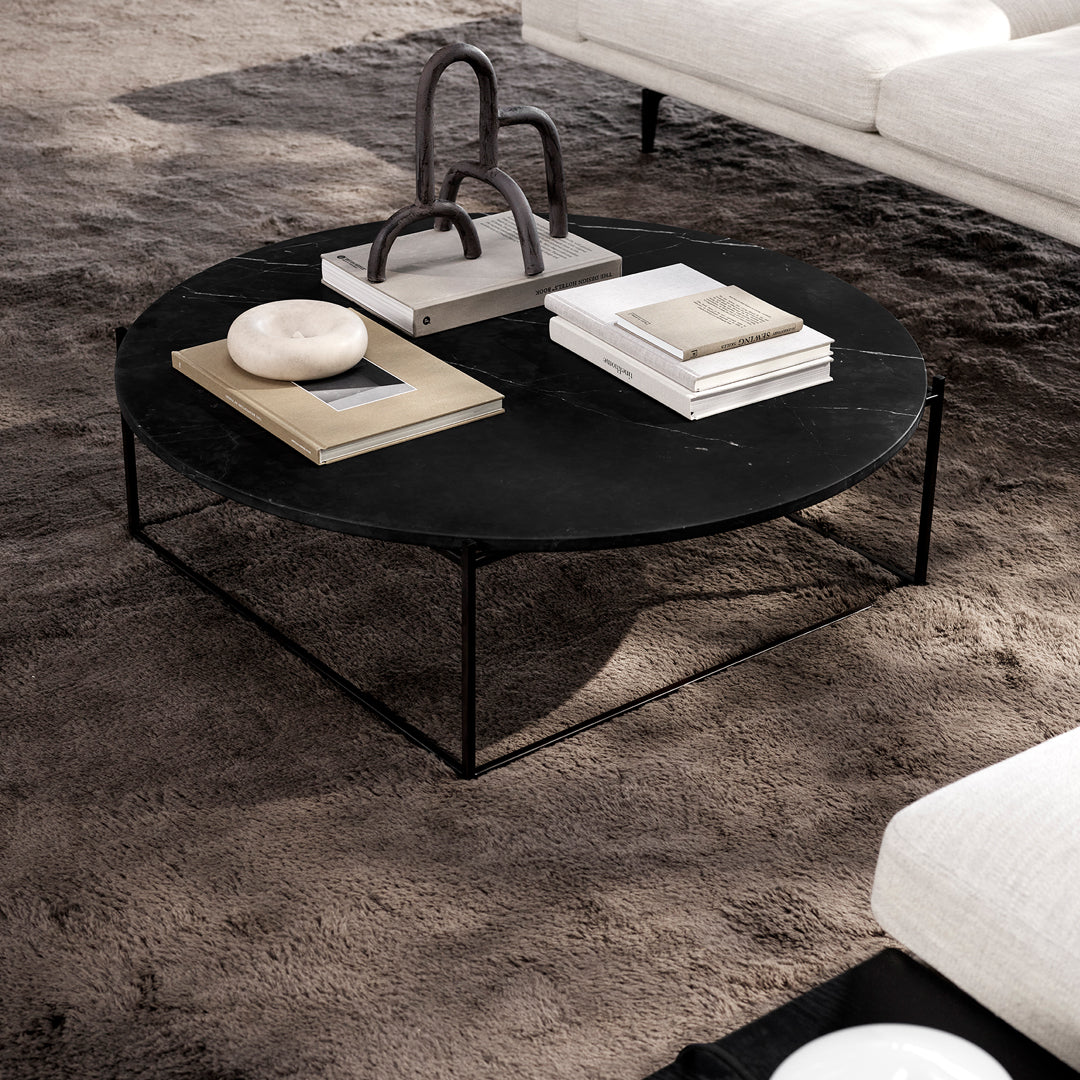 Modern Round Coffee Table - Stylish Living Room Centerpiece for Home Decor, Small Space Furniture, Perfect for Apartments & Cozy Spaces