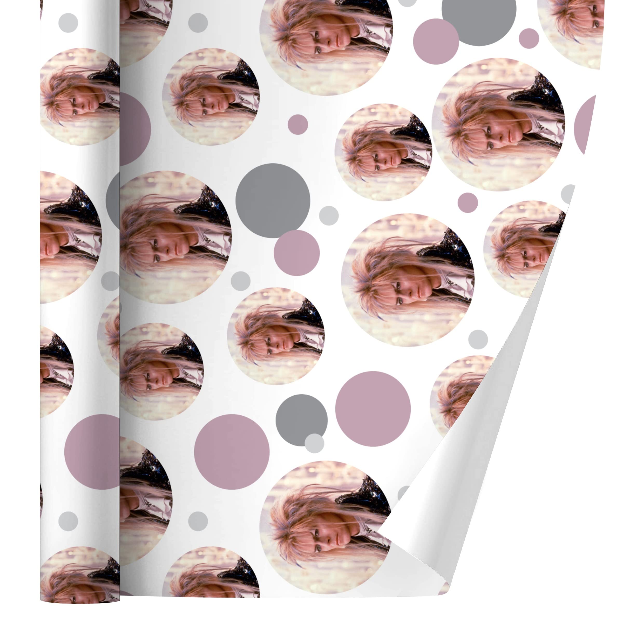 David Bowie as Jareth from Labyrinth Gift Wrap Paper Roll - Unique Bowie Themed Wrapping Paper for Birthdays, Christmas & Fan Gifts - Perfect for Music Lovers & Movie Fans