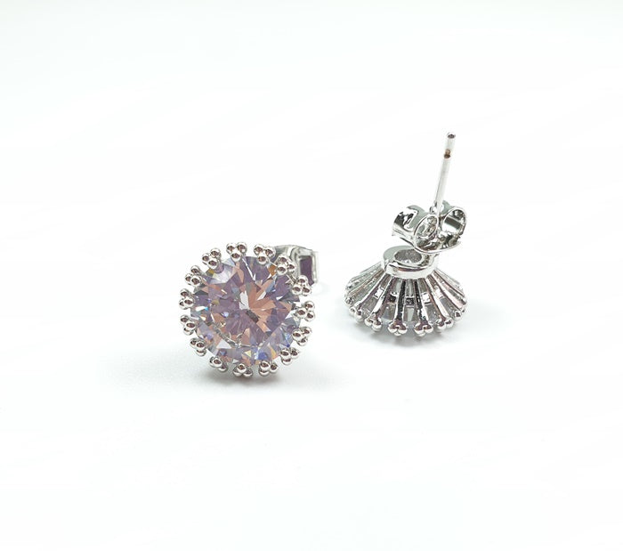 AZ0054 Elegant Crystal Stud Earrings for Women - FH2 Sparkling Rhinestone Jewelry for Party, Wedding & Everyday Wear