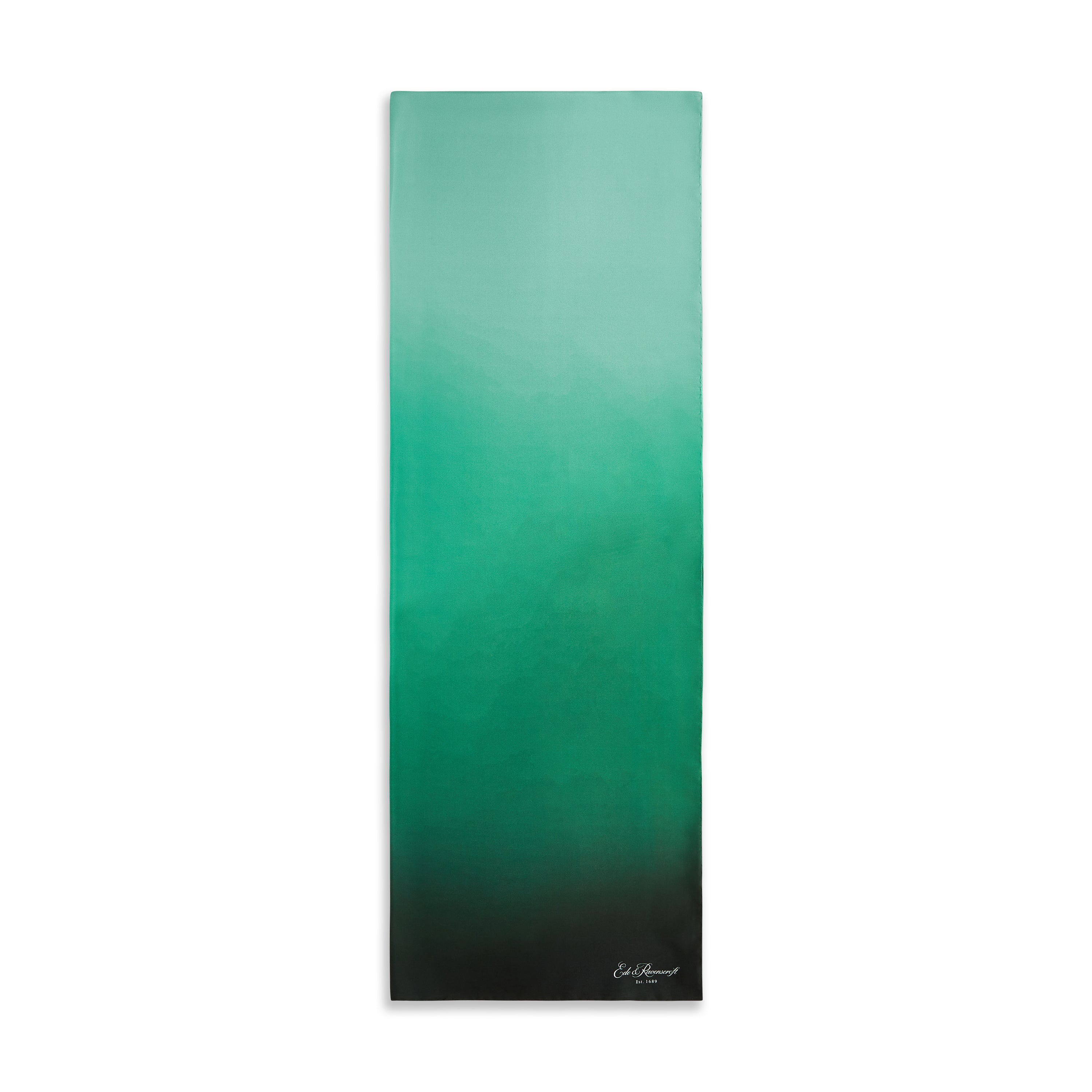 Eco-Friendly Green Watercolor Silk Scarf - Lightweight Fashion Accessory for Women | Perfect for Weddings, Office Wear & Special Occasions