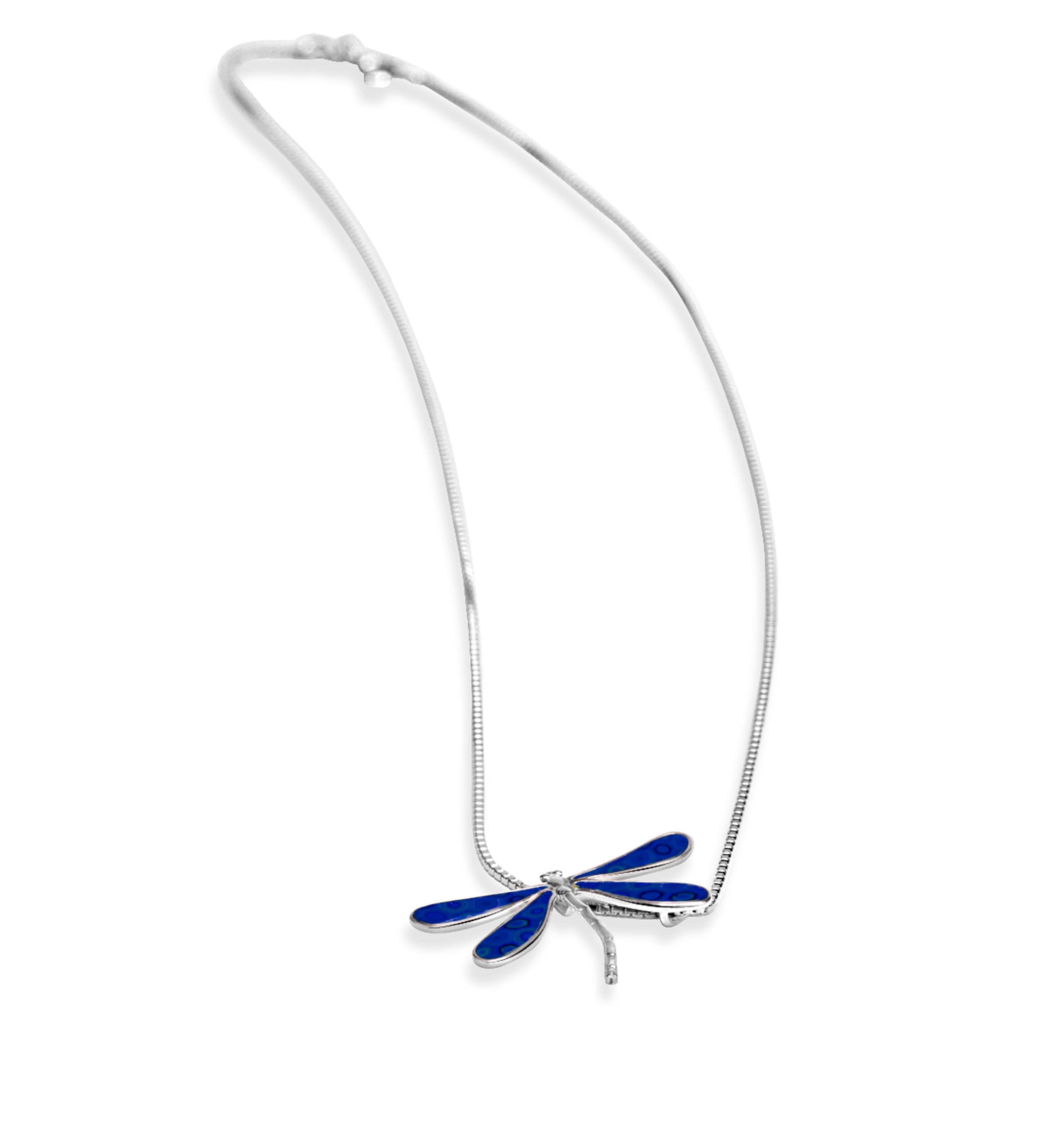 Sterling Silver Dragonfly Necklace for Women - Handcrafted Jewelry Gift