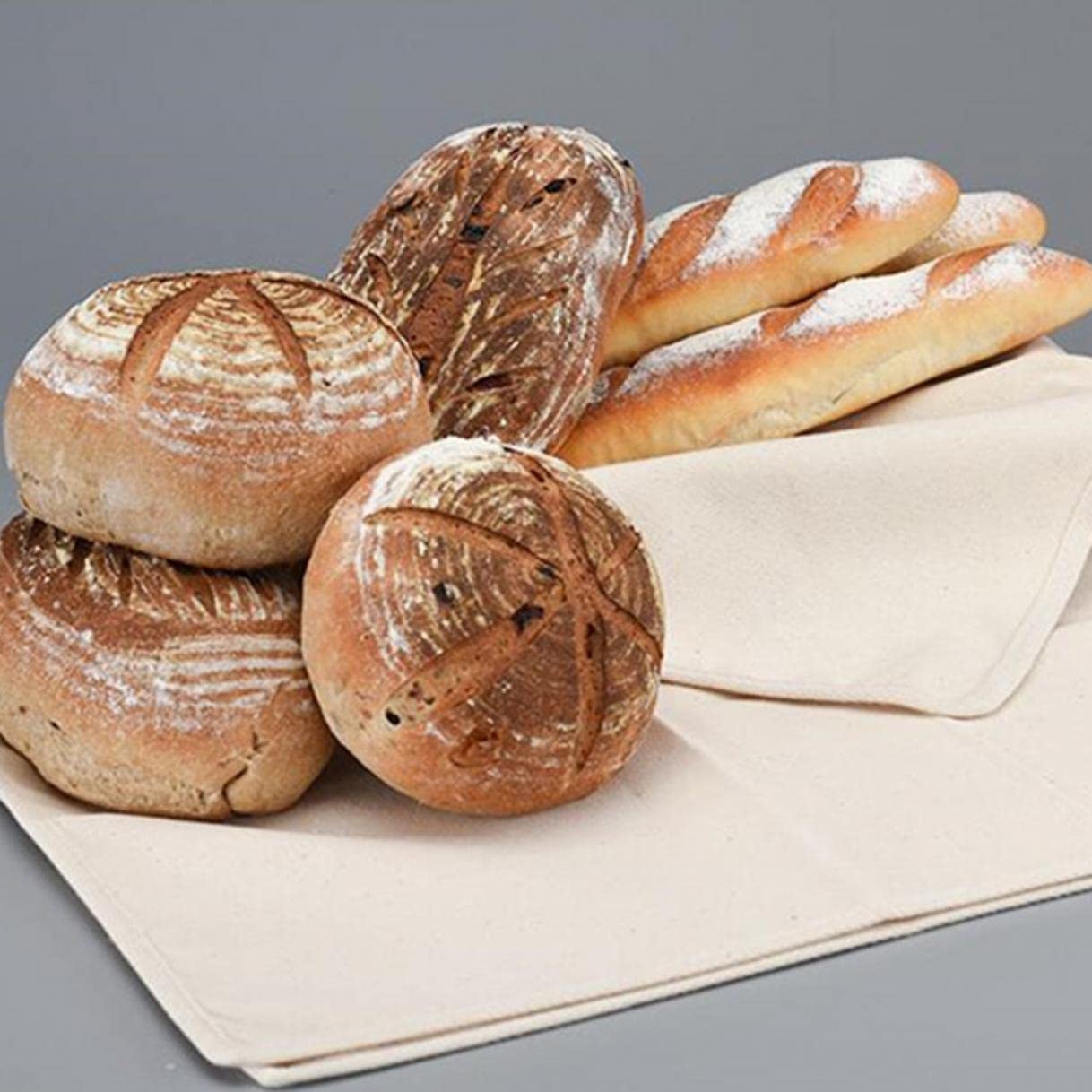 Premium Linen Dough Cloth for Baking - 45 x 75 cm Baker's Linen Bread Making Cloth - Ideal for Dough Preparation, Proofing & Artisan Bread Baking - Perfect for Home Bakers & Professional Kitchens