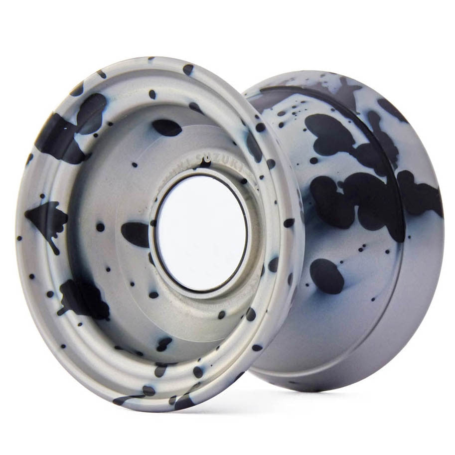 Equilateral Yo-Yo Silver with Black Acid Wash