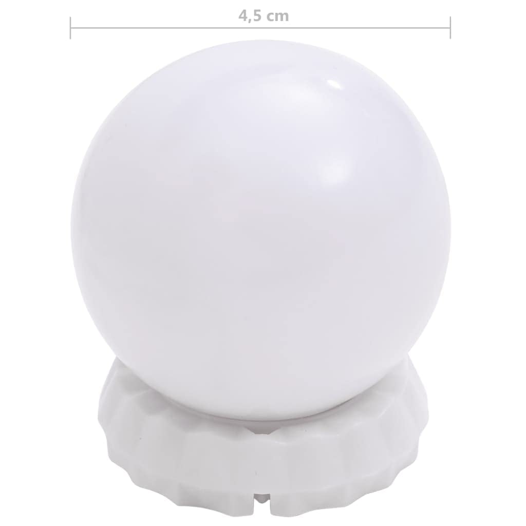 **vidaXL LED Vanity Mirror Light with 8 Bulbs - Warm White & Cool White Lighting for Makeup, Dressing Table, Salon, Bedroom & Bathroom - Perfect for Professional Makeup & Home Decor**