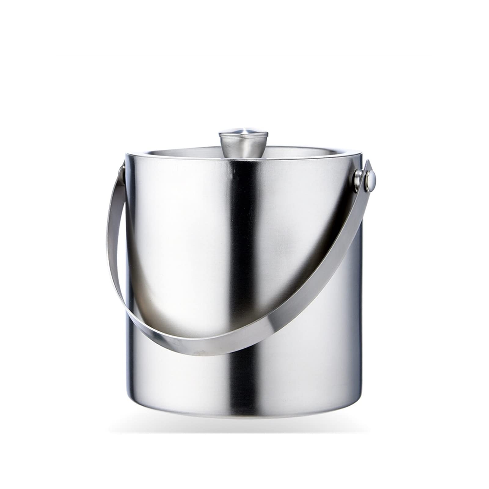 Premium Stainless Steel Double Insulated Ice Bucket with Lid - Perfect for Chilling Wine, Champagne, Beer & Cocktails - Ideal for Home Bars, Parties, Weddings & Outdoor Gatherings (Medium Size)