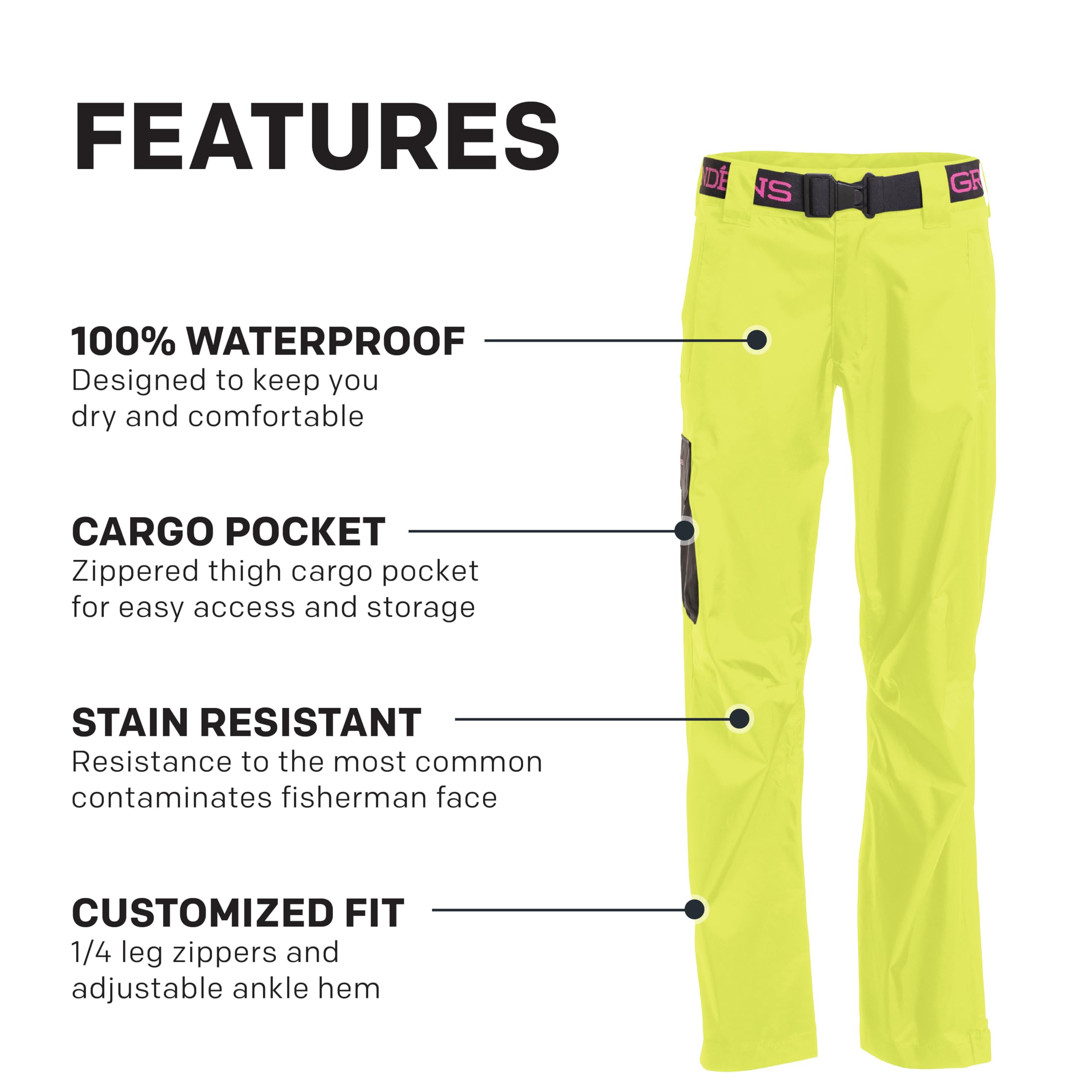 Grundéns Women's Weather Watch Pant - Waterproof & Stain-Resistant Fishing Pants for Outdoor Adventures | Perfect for Hiking, Boating & Rainy Day Activities