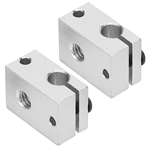 High-Performance Aluminum Heating Block Printer Heater with M6 Threaded Nozzle | PT100 Sensor Compatible | Perfect for 3D Printing & DIY Projects