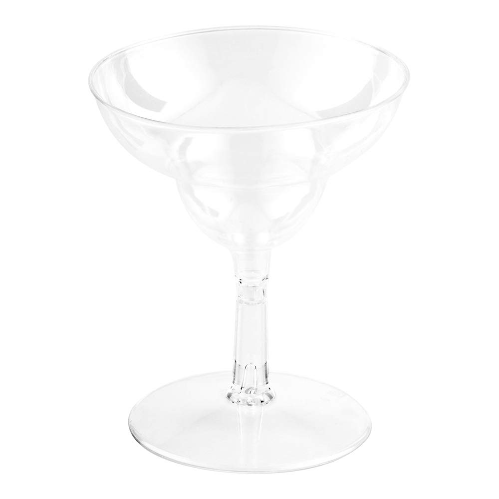 100-Pack 2oz Disposable Plastic Margarita Glasses - Clear Mini Cocktail Cups for Appetizers, Desserts & Drink Samples | Perfect for Parties, Weddings & Catering Events