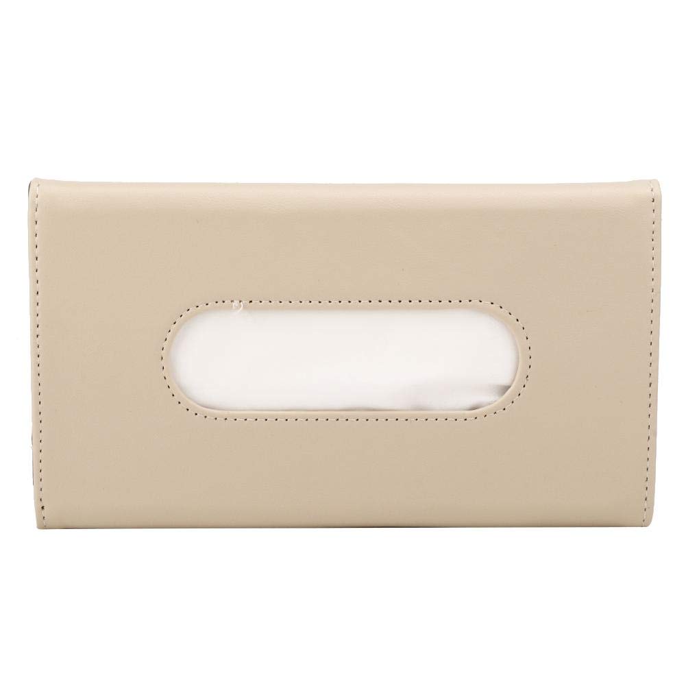 KIMISS PU Leather Car Tissue Holder & Sun Visor Napkin Organizer - Premium Car Tissue Box Storage for Sunroof & Dashboard - Perfect for Road Trips, Commuting & Family Travel