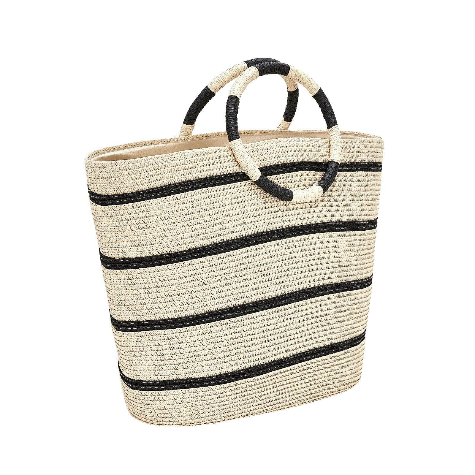 Stylish Women's Straw Tote Beach Bag - Large Woven Handbag for Summer Vacation, Pool Party & Travel | Perfect for Beach Getaways, Shopping & Outdoor Activities