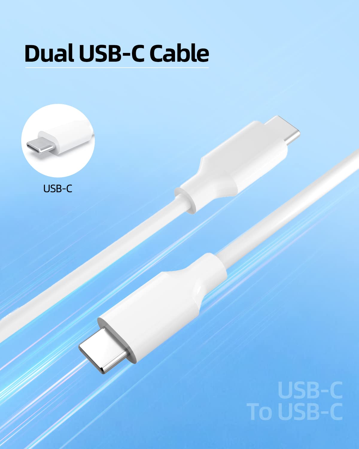 7.5 FT USB C Charging Cable Fast Charging Compatible with Google Pixel 7/7a/7 Pro, Pixel Tablet, Pixel Fold, Pixel 6/6a/6 Pro, MacBook, iPad Pro - Perfect for Home, Office & Travel Charging