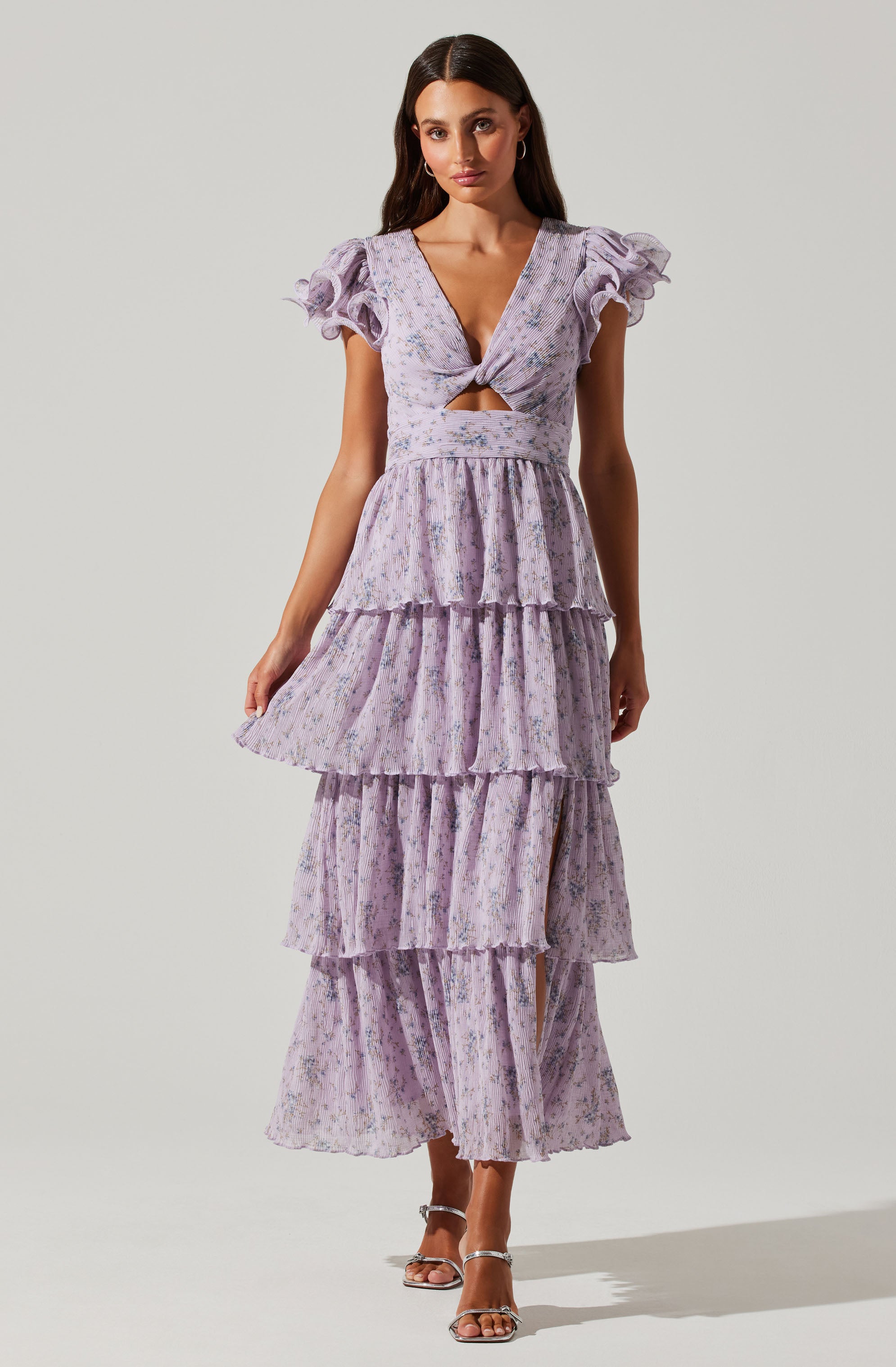 Lavender blue floral