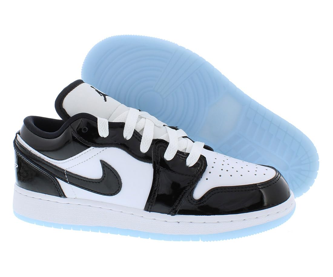 Nike DV1333-100 Low Grade School Sneakers - White/Black - Kids' Casual Shoes for School & Play | Perfect for Everyday Wear, Sports & Outdoor Activities