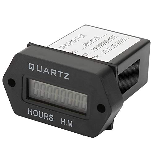 Industrial Digital Time Counter & Electronic Timer - SYS-1D-R 100V-250VAC Accumulating Display for Manufacturing, Labs & Equipment Monitoring