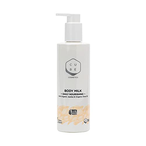 Cube Body Care Body Milk - Daily Nourishing Moisturizer for Dry Skin, 300ml | Hydrating Lotion for Face & Body, Perfect for Post-Shower & Nighttime Skincare Routine