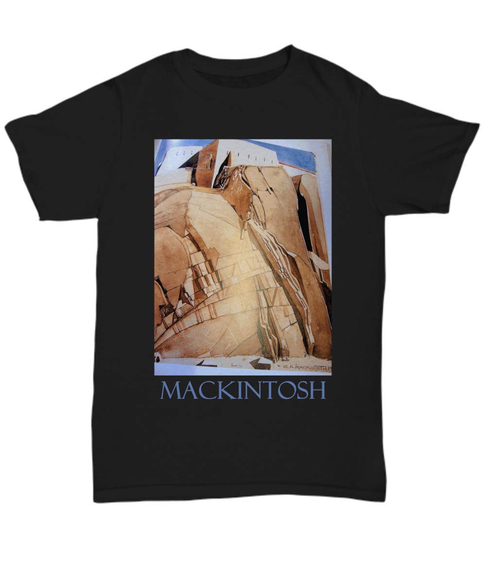 Navamark Landscape by Charles Rennie Mackintosh - Vintage Art Unisex Cotton T-Shirt for Men & Women | Casual Wear, Art Lovers Gift, Street Style Fashion