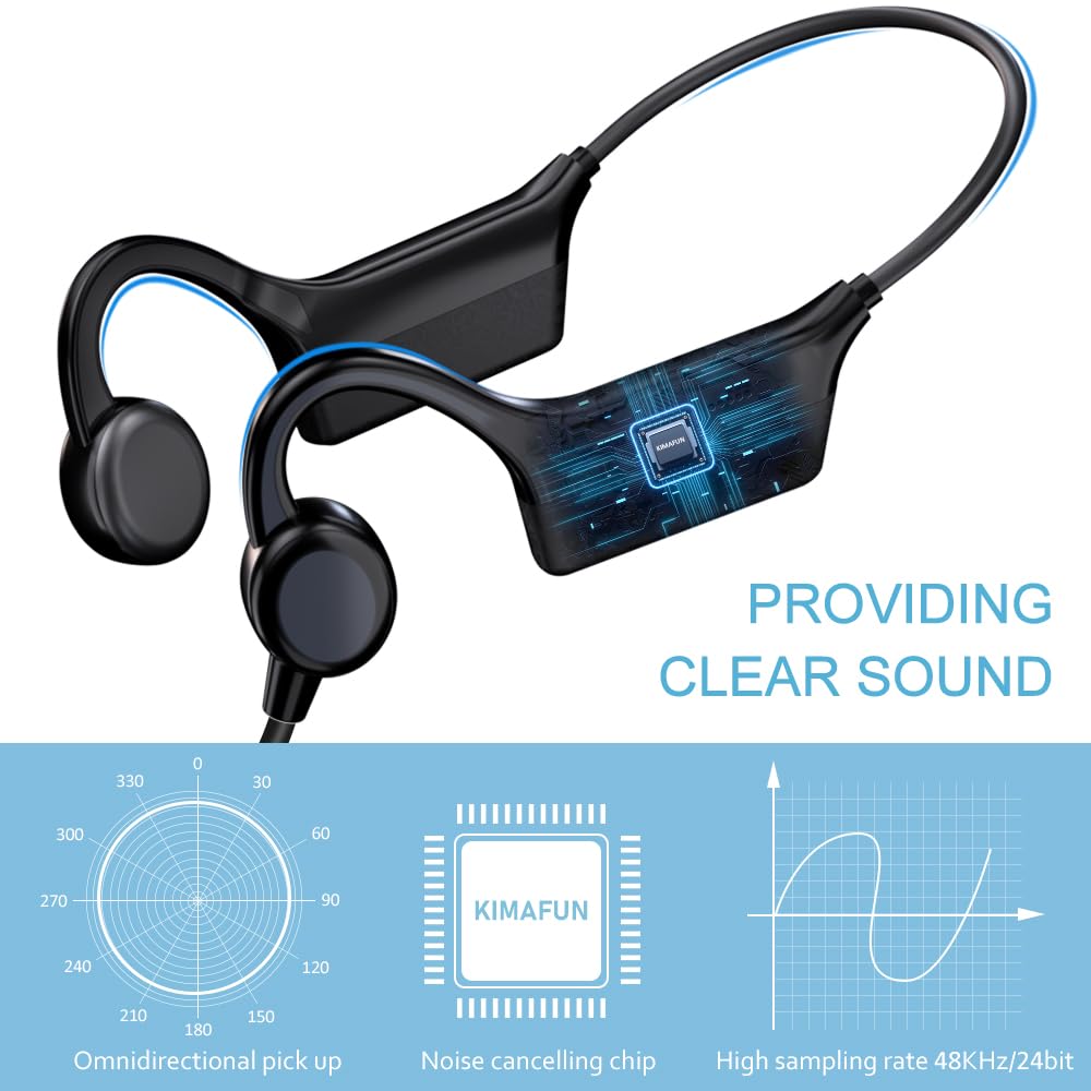 KIMAFUN 2.4G Wireless Fitness Headset Microphone - IP67 Waterproof & Sweatproof for Swimming, Yoga, Gym Training | Perfect for Water Aerobics Instructors, Coaches & Fitness Speakers (Model GWP91)