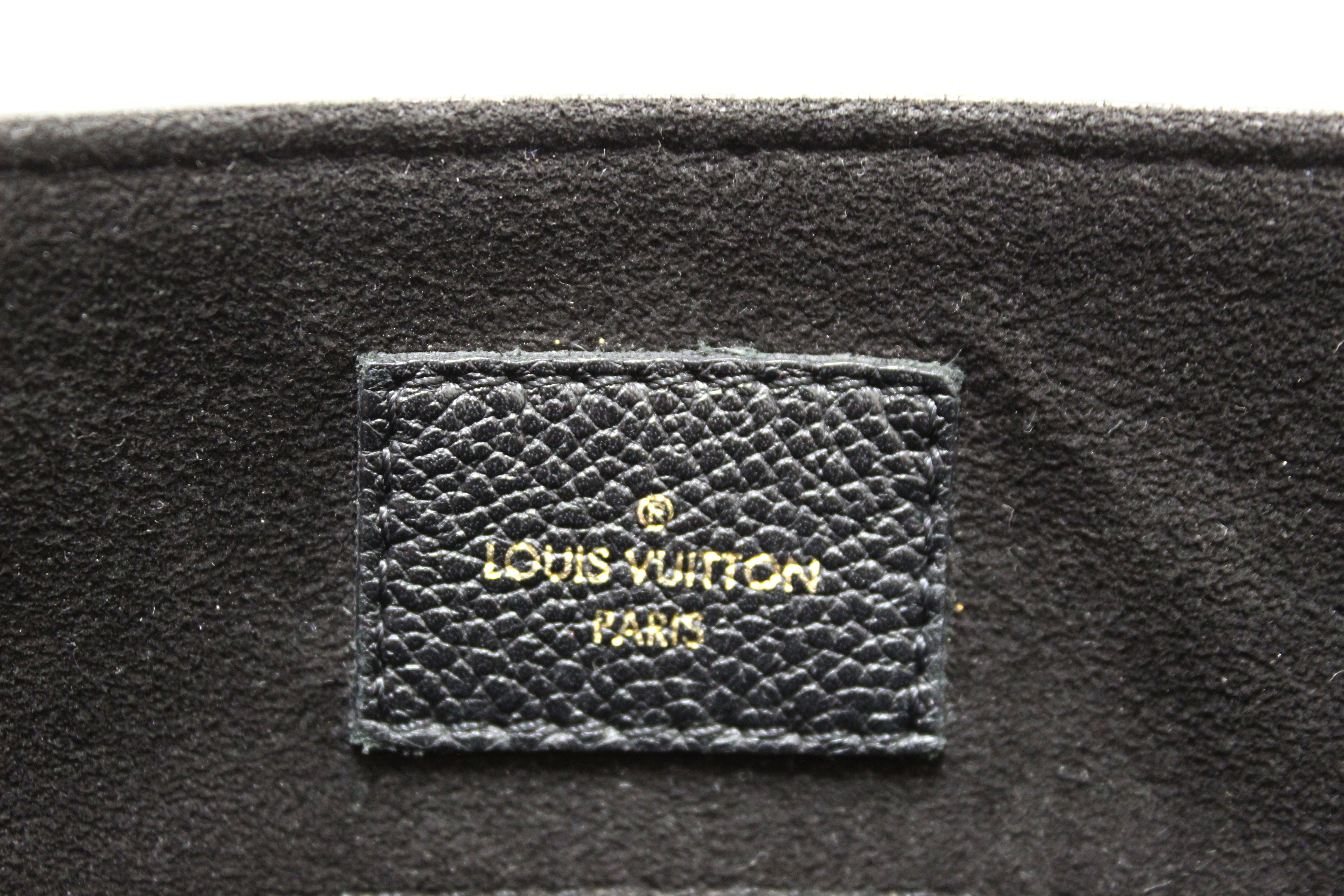 Authentic Louis Vuitton Black Monogram Empreinte Leather George MM Handbag - Luxury Designer Tote for Women, Perfect for Work, Travel & Everyday Use