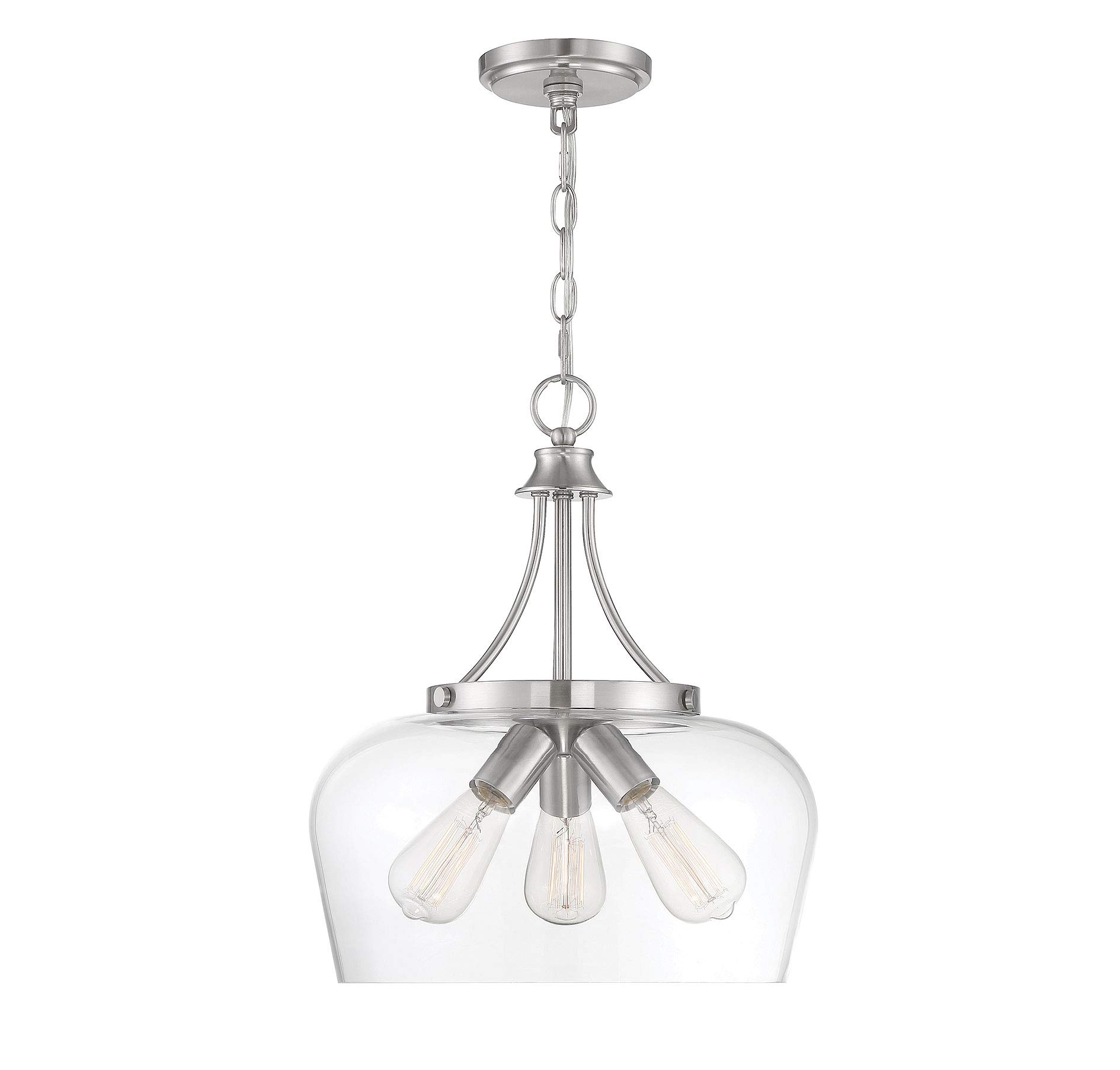 Savoy House Octave 3-Light Bohemian Glass Pendant Light Fixture - 180W, 18