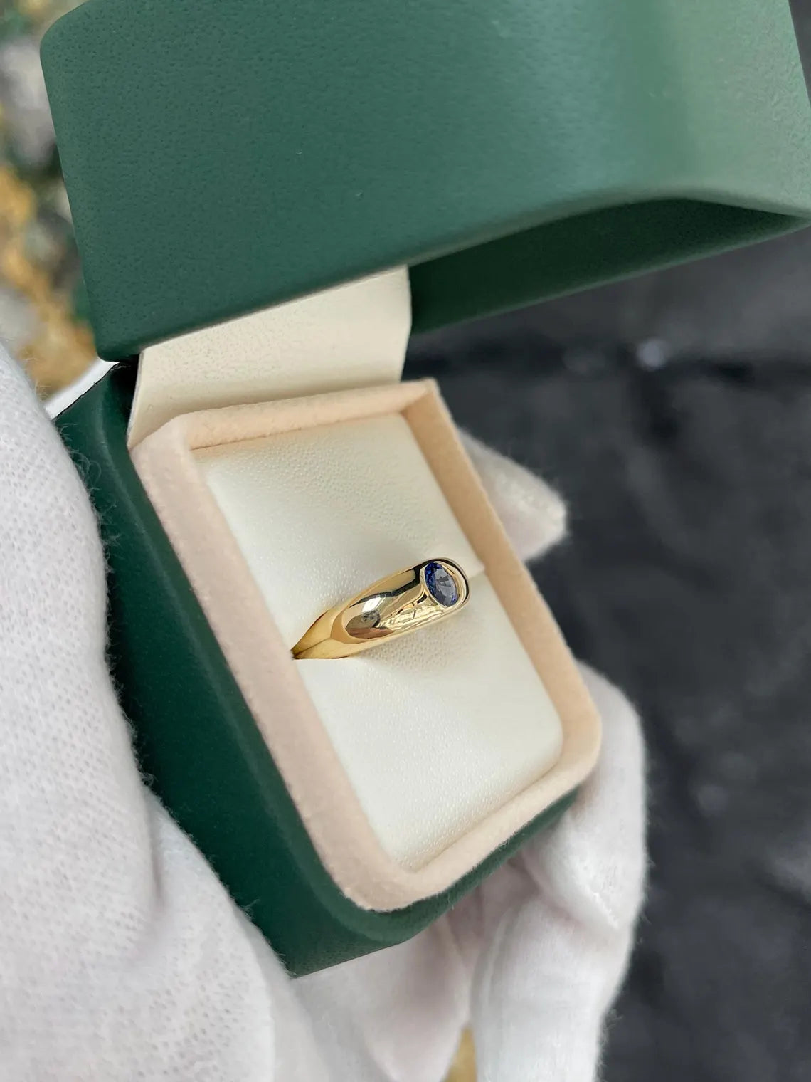 0.50 Carat Natural Round Blue Sapphire Solitaire Ring - Classic Elegant Engagement Wedding Jewelry Gift for Her - Perfect for Proposals, Anniversaries & Special Occasions