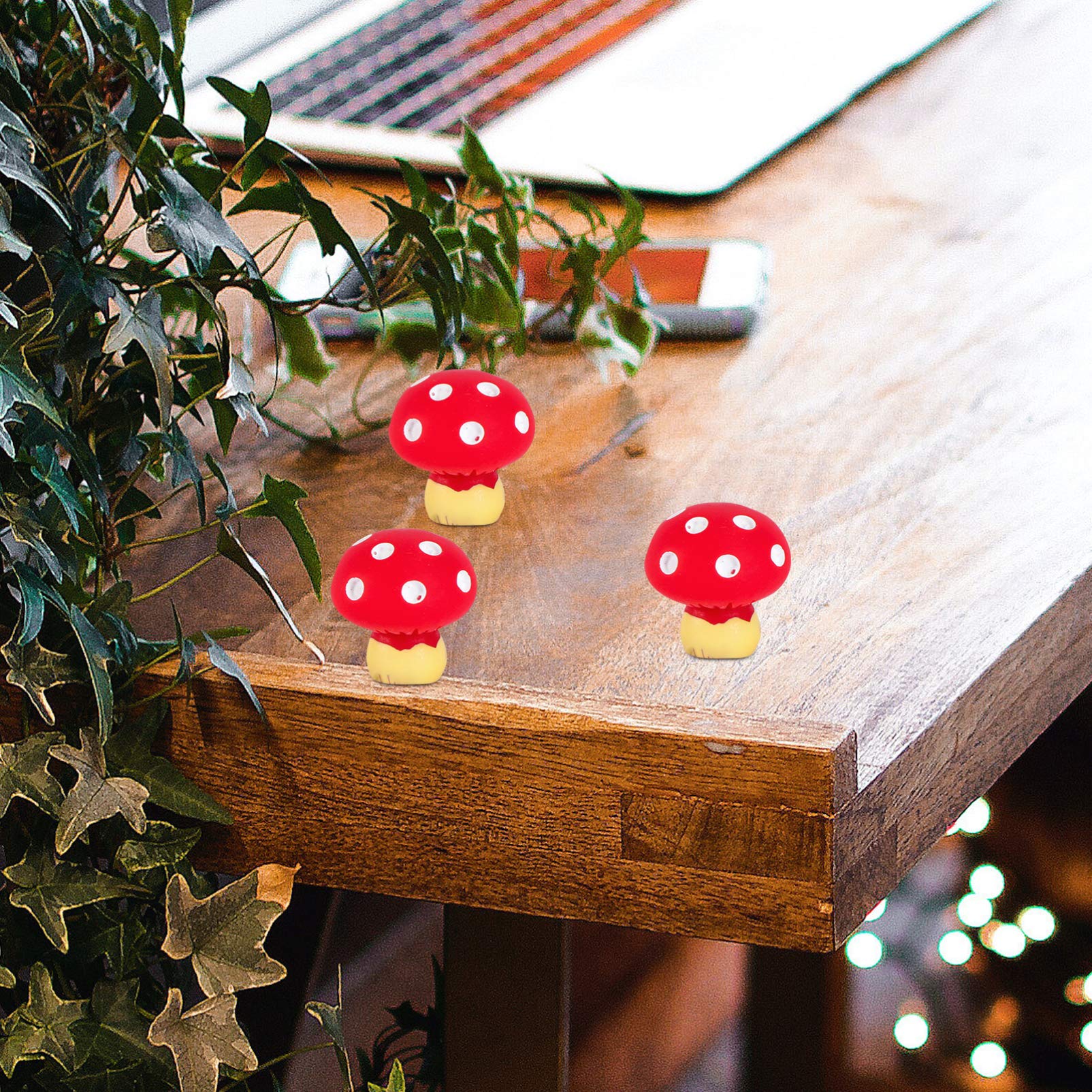 ABOOFAN 10pcs Mini Mushroom Figurines - Easter Decorations, Terrarium Ornaments, Resin Mushroom Statues for Home Garden Decor - Perfect for Spring Party, Fairy Garden & Plant Display