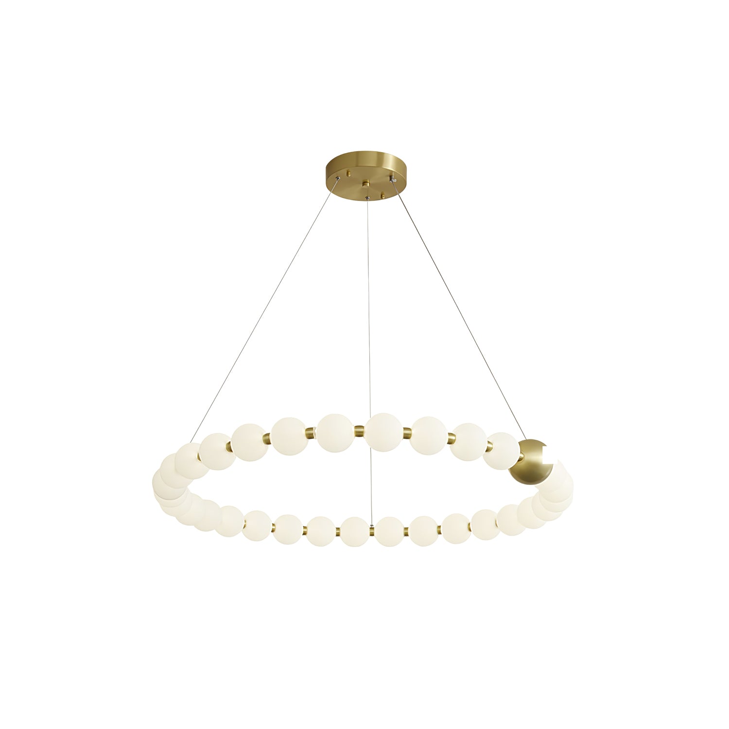 Elegant Acrylic Pearls Chandelier - Modern Crystal Ceiling Light Fixture for Dining Room, Bedroom & Living Room Decor