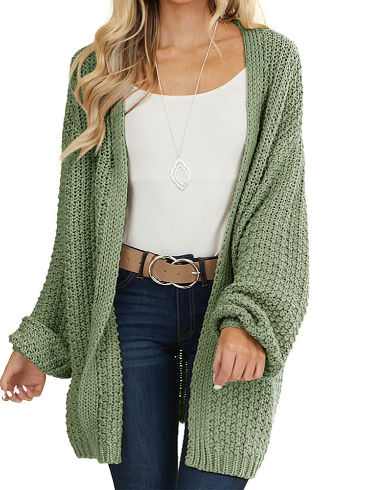 Women's Lightweight Kimono Cardigan - Oversized Open Front Long Sleeve Casual Knit Sweater | Perfect for Loungewear, Beach Cover-Up & Boho Fashion Outfits