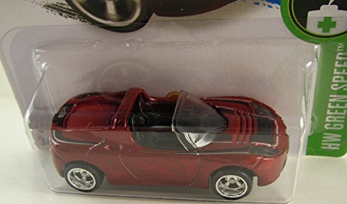 2016 Hot Wheels Super Treasure Hunt HW Green Speed Tesla Roadster Diecast Car - Collectible Toy for Kids & Adults, Perfect for Display & Racing Fun