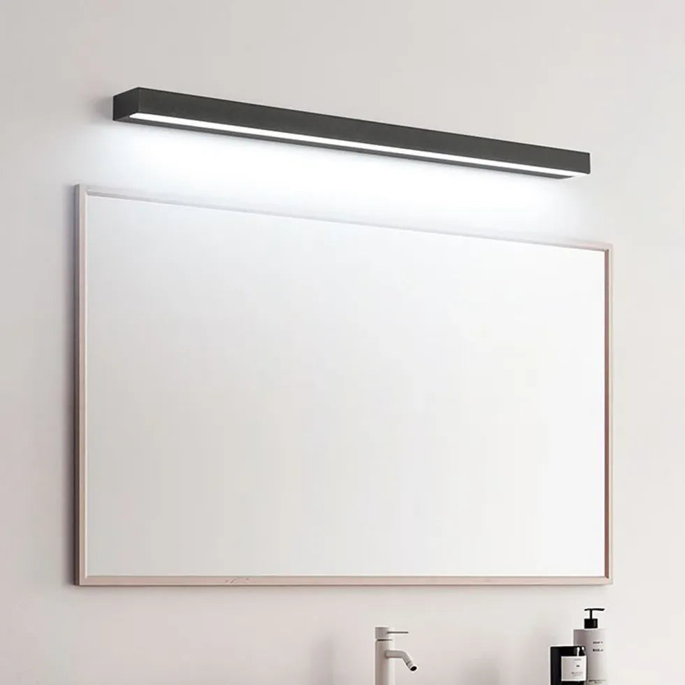 Black LED Bathroom Mirror with Rectangular Frame - Modern Vanity Mirror with Adjustable Lights for Makeup, Shaving & Home Decor