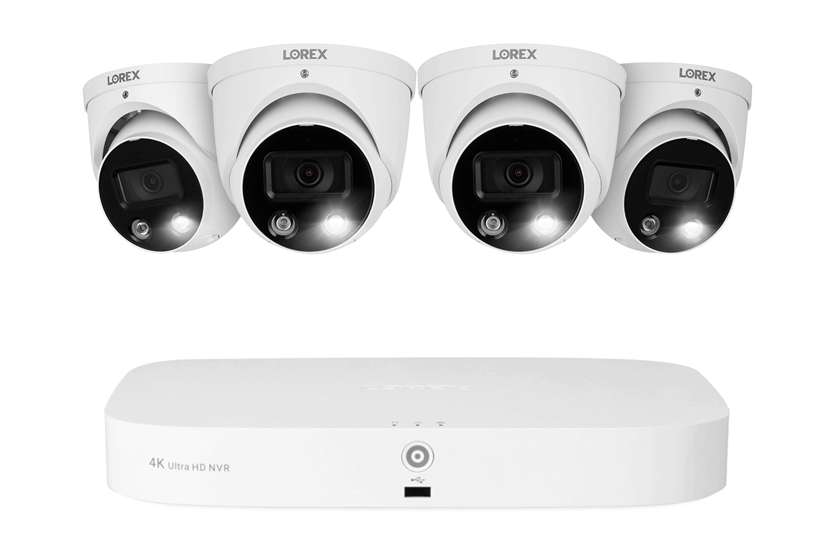 8 Channel Fusion NVR Security System with Smart Deterrence & Mask Detection - 4K PoE Surveillance Camera Kit for Home & Business Security Monitoring