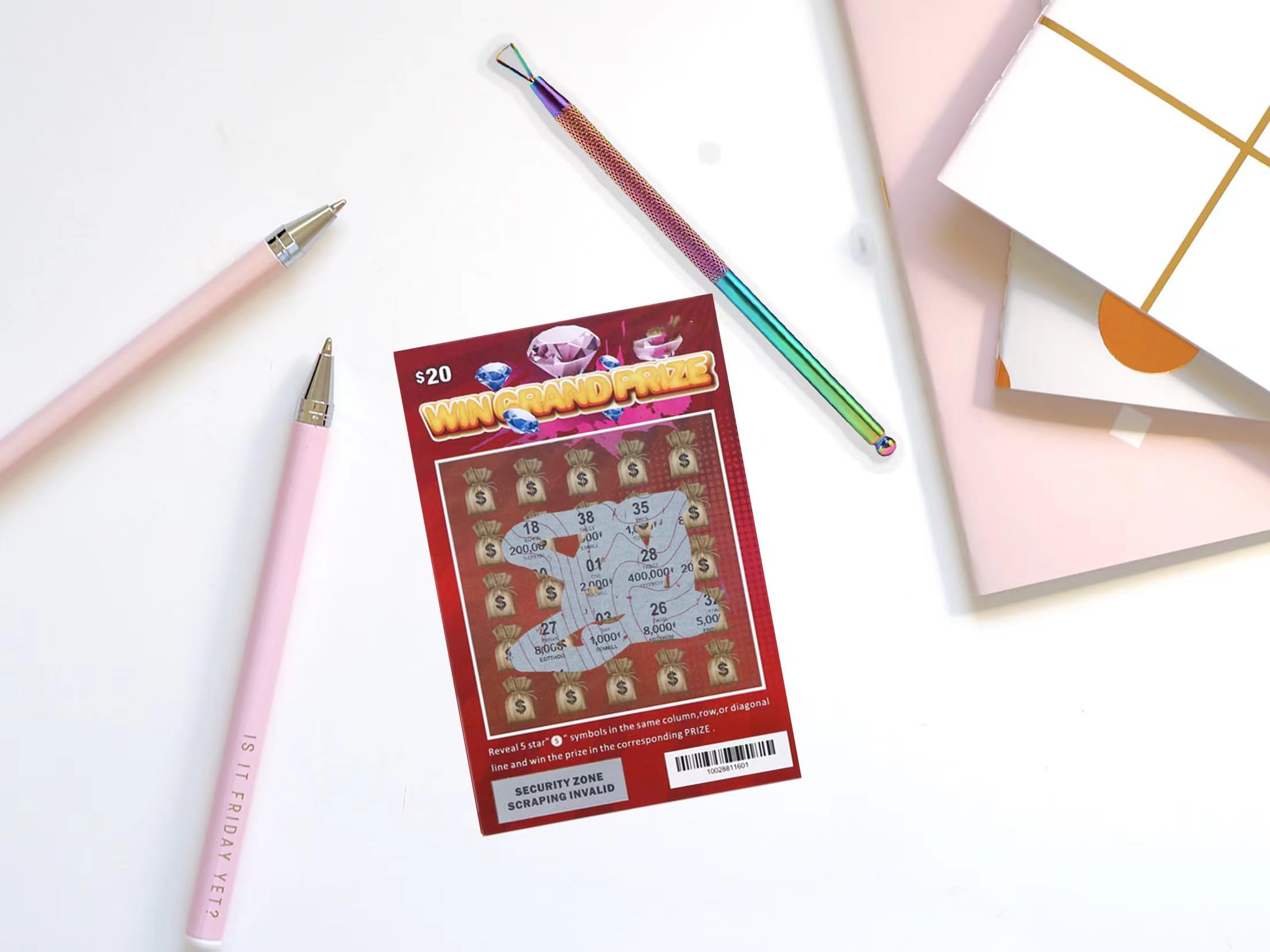 3PCS Lottery Ticket Scratcher Tools - Scratch Off Cards Helper with Ergonomic Design for Arthritis & Sensitive Hands (Rainbow Colors) - Perfect for Lottery Games, Bingo, Gift Cards & Instant Wins