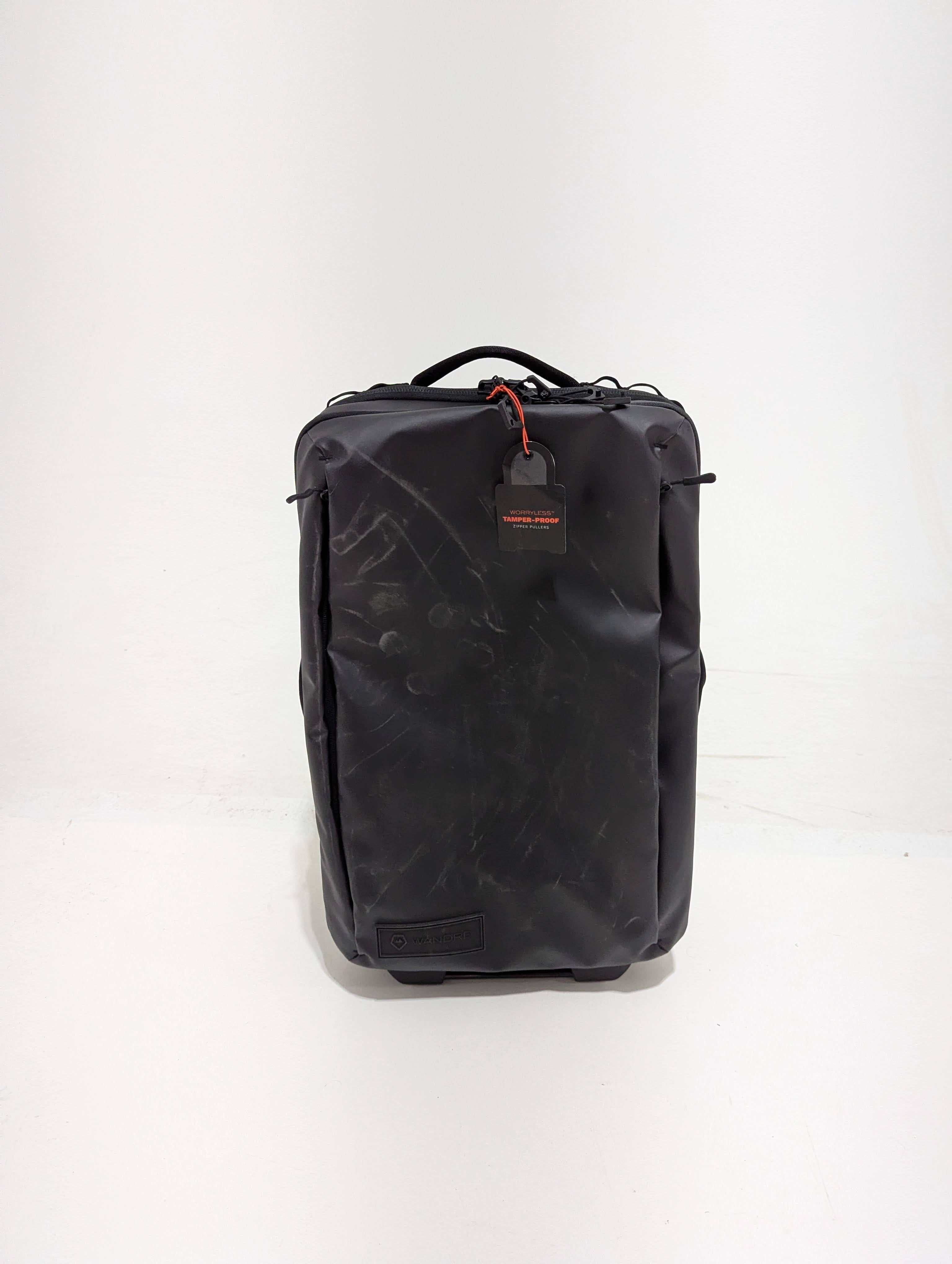WANDRD Transit Carry On Roller Bag 40L - Black | Premium Used Luggage for Travel & Business Trips | Durable Spinner Suitcase with Smooth Wheels