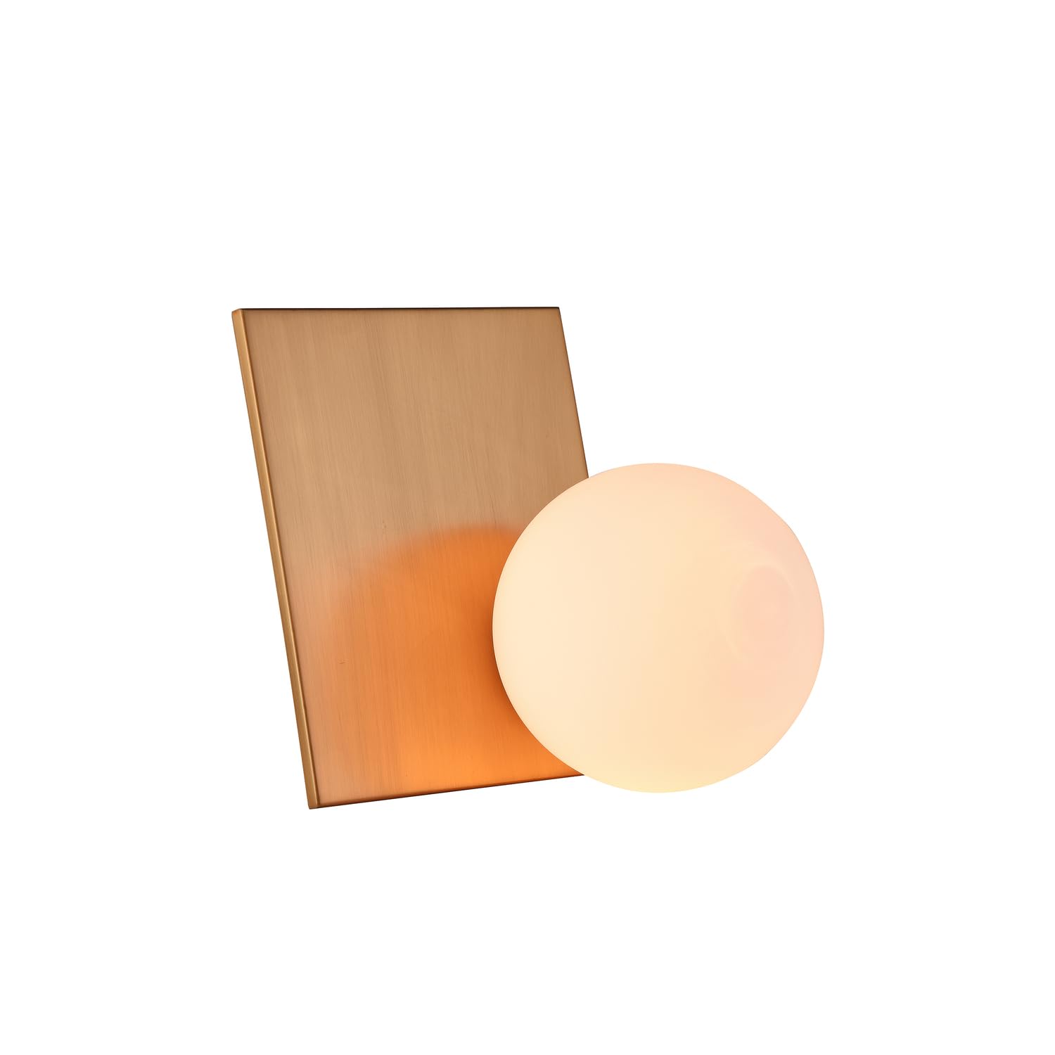 Bethel Gold Frame Table Lamp with Milk White Glass Shade - Elegant Home & Office Lighting for Bedroom, Living Room, and Study Desk