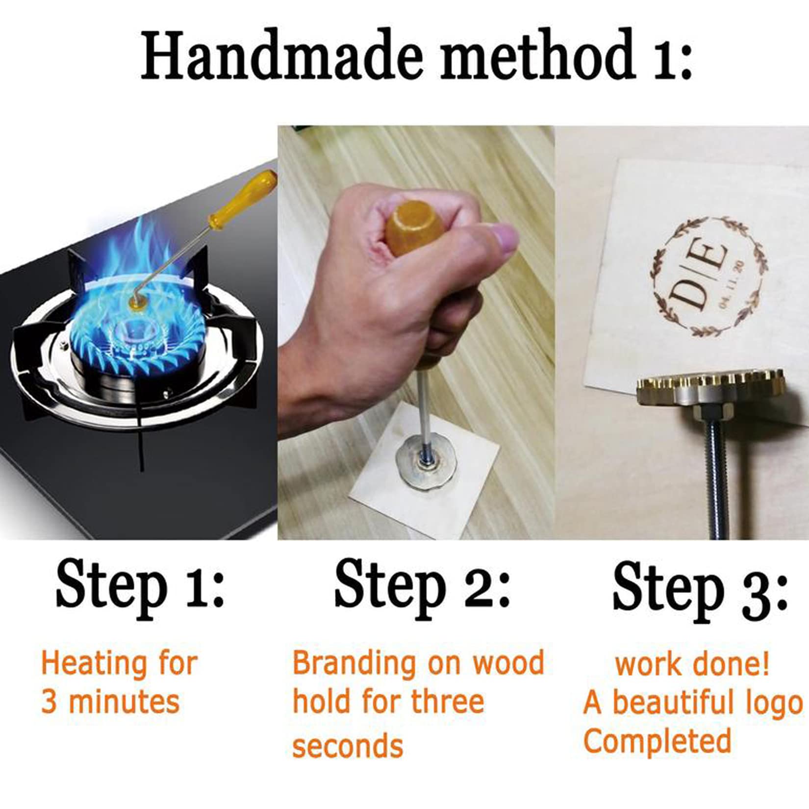 Custom Wood Burning Stamp for Woodworkers - Personalized Branding Iron for DIY Projects, Wood Crafts & Unique Gifts - Perfect for Woodworking, Leather Craft & Personalized Gift Giving