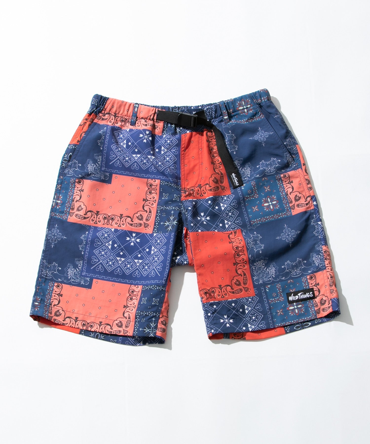 Breathable Climber Shorts with Bandana Print - Lightweight Hiking & Outdoor Adventure Pants for Men