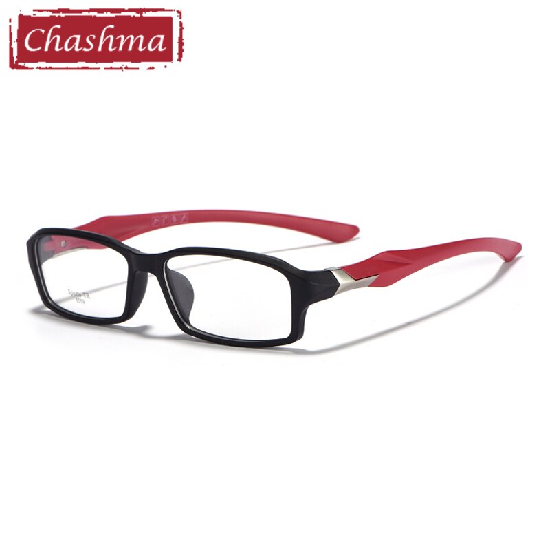 Men's Titanium Full Rim Rectangle Sports Eyeglasses TR90 Frame 6059 - Lightweight Durable Glasses for Running, Cycling & Outdoor Activities