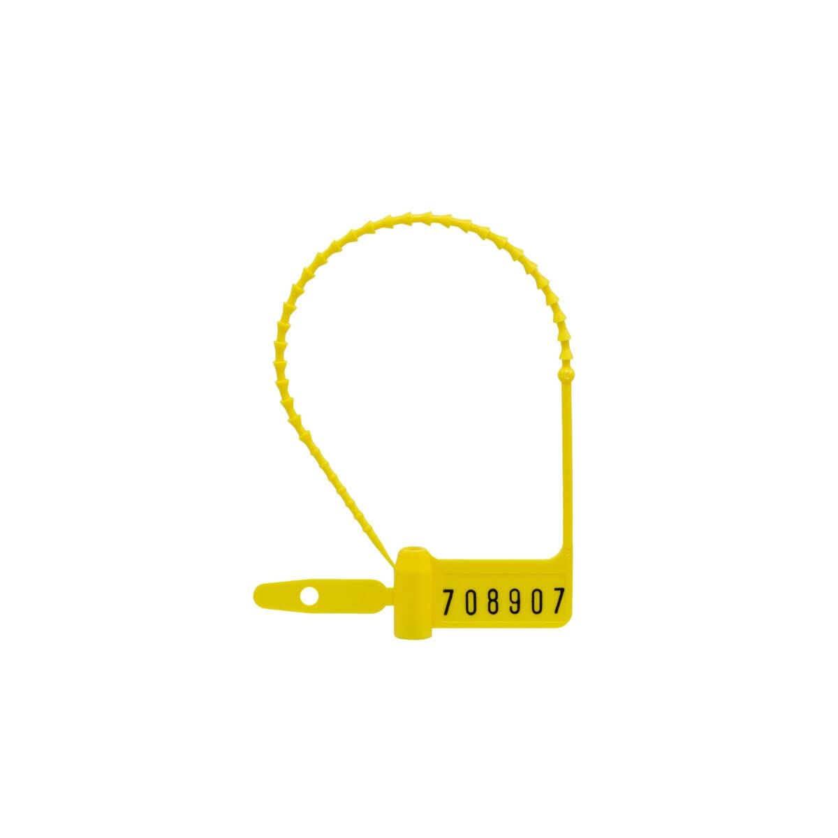 Apothecary Products Numbered Pull-Tight Seals for Dispenser Containers - Yellow (100-Pack) | Secure Labeling Solution for Pharmacy, Lab & Medical Storage Organization
